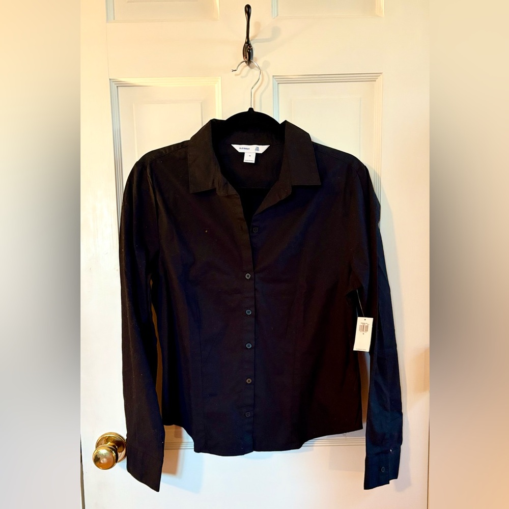 Old Navy Black Button Down Shirt